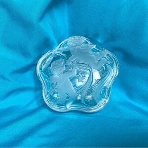 Vintage Mikasa Cherub Glass Candy Dish With Top